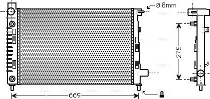 Ava Quality Cooling MSA2282 - Hladnjak, hladjenje motora www.molydon.hr