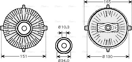 Ava Quality Cooling MS C413 - kvačilo, ventilator hladnjaka www.molydon.hr