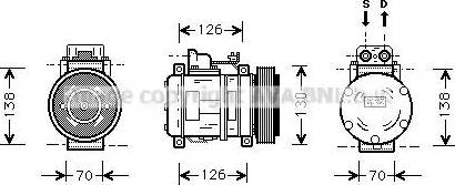 Ava Quality Cooling MS K054 - Kompresor, klima-Uređaj www.molydon.hr