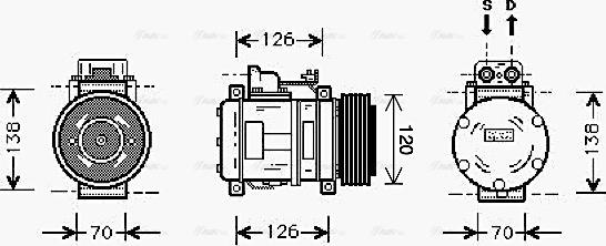 Ava Quality Cooling MS K057 - Kompresor, klima-Uređaj www.molydon.hr