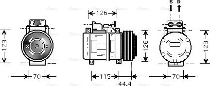 Ava Quality Cooling MS K116 - Kompresor, klima-Uređaj www.molydon.hr