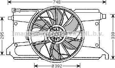 Ava Quality Cooling MZ 7538 - Ventilator, hladjenje motora www.molydon.hr