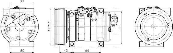 Ava Quality Cooling MZAK302 - Kompresor, klima-Uređaj www.molydon.hr