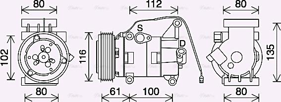 Ava Quality Cooling MZAK290 - Kompresor, klima-Uređaj www.molydon.hr