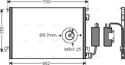 Ava Quality Cooling OL5457D - Kondenzator, klima-Uređaj www.molydon.hr