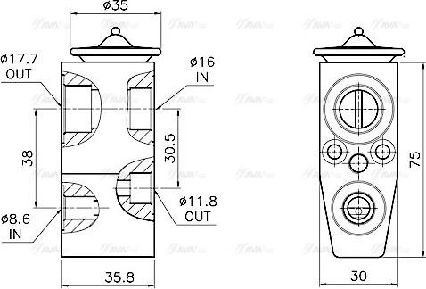 Ava Quality Cooling OL1746 - Ekspanzioni ventil, klima-Uređaj www.molydon.hr