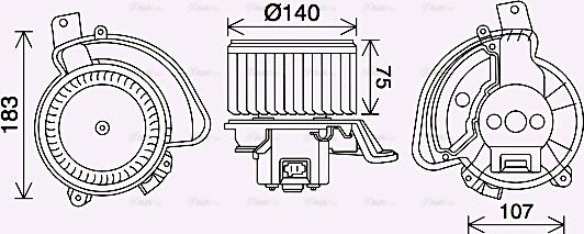 Ava Quality Cooling OL8689 - Ventilator kabine/unutrasnjeg prostora www.molydon.hr