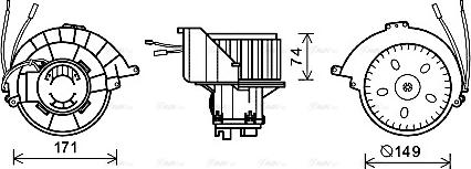 Ava Quality Cooling OL8628 - Ventilator kabine/unutrasnjeg prostora www.molydon.hr