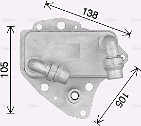 Ava Quality Cooling OL3705 - Uljni hladnjak, ulje za motor www.molydon.hr