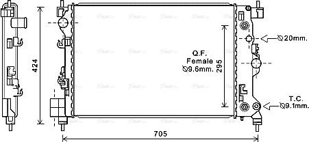 Ava Quality Cooling OL2667 - Hladnjak, hladjenje motora www.molydon.hr