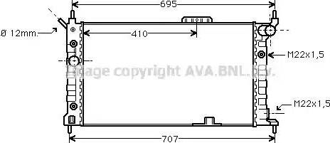 Ava Quality Cooling OL 2169 - Hladnjak, hladjenje motora www.molydon.hr