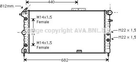 Ava Quality Cooling OL 2173 - Hladnjak, hladjenje motora www.molydon.hr