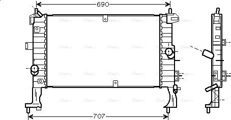 Ava Quality Cooling OL 2346 - Hladnjak, hladjenje motora www.molydon.hr