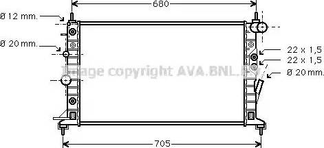 Ava Quality Cooling OL 2222 - Hladnjak, hladjenje motora www.molydon.hr