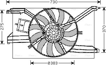 Ava Quality Cooling OL 7532 - Ventilator, hladjenje motora www.molydon.hr