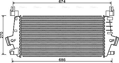 Ava Quality Cooling OLA4548 - Intercooler, hladnjak www.molydon.hr