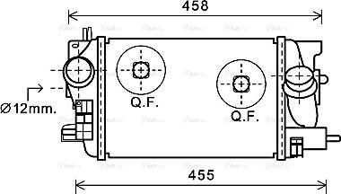 Ava Quality Cooling OLA4575 - Intercooler, hladnjak www.molydon.hr