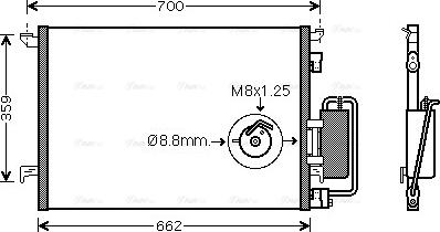 Ava Quality Cooling OLA5333D - Kondenzator, klima-Uređaj www.molydon.hr