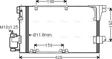 Ava Quality Cooling OLA5251D - Kondenzator, klima-Uređaj www.molydon.hr