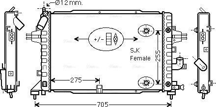 Ava Quality Cooling OLA2467 - Hladnjak, hladjenje motora www.molydon.hr