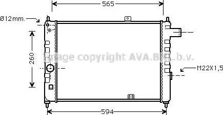 Ava Quality Cooling OLA2052 - Hladnjak, hladjenje motora www.molydon.hr