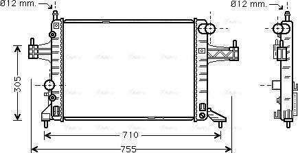 Ava Quality Cooling OLA2304 - Hladnjak, hladjenje motora www.molydon.hr