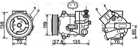 Ava Quality Cooling OL K496 - Kompresor, klima-Uređaj www.molydon.hr