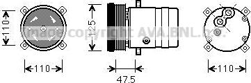 Ava Quality Cooling OLAK493 - Kompresor, klima-Uređaj www.molydon.hr