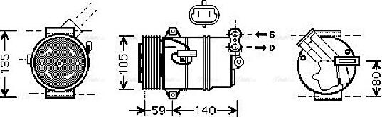 Ava Quality Cooling OLAK446 - Kompresor, klima-Uređaj www.molydon.hr