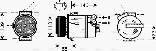 Ava Quality Cooling OLAK451 - Kompresor, klima-Uređaj www.molydon.hr