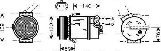 Ava Quality Cooling OL K409 - Kompresor, klima-Uređaj www.molydon.hr