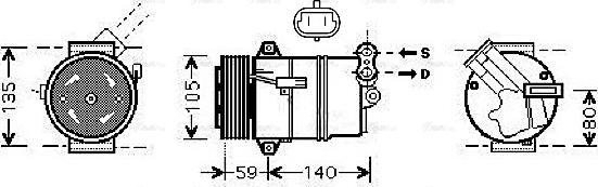 Ava Quality Cooling OL K437 - Kompresor, klima-Uređaj www.molydon.hr