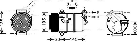 Ava Quality Cooling OLAK428 - Kompresor, klima-Uređaj www.molydon.hr