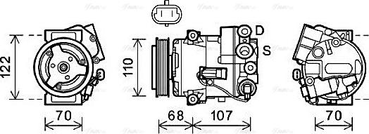 Ava Quality Cooling OLAK594 - Kompresor, klima-Uređaj www.molydon.hr