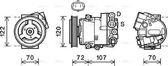 Ava Quality Cooling OLAK595 - Kompresor, klima-Uređaj www.molydon.hr