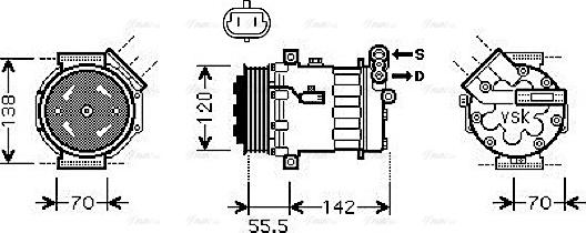 Ava Quality Cooling OLAK586 - Kompresor, klima-Uređaj www.molydon.hr