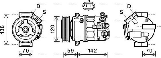 Ava Quality Cooling OLAK579 - Kompresor, klima-Uređaj www.molydon.hr