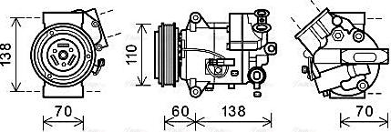 Ava Quality Cooling OLAK616 - Kompresor, klima-Uređaj www.molydon.hr