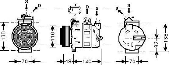 Ava Quality Cooling OLAK356 - Kompresor, klima-Uređaj www.molydon.hr