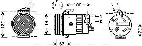 Ava Quality Cooling OLAK319 - Kompresor, klima-Uređaj www.molydon.hr