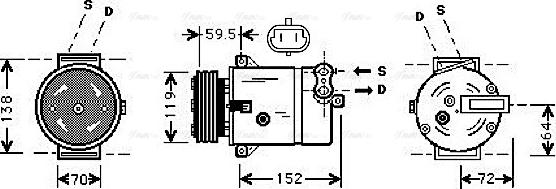 Ava Quality Cooling OLAK279 - Kompresor, klima-Uređaj www.molydon.hr