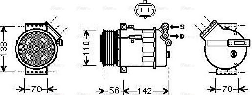 Ava Quality Cooling OL K449 - Kompresor, klima-Uređaj www.molydon.hr