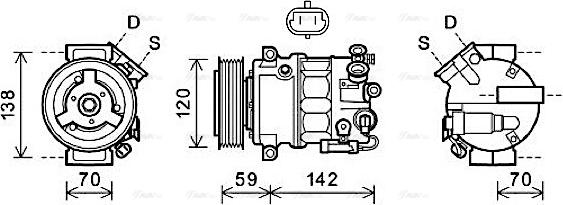 Ava Quality Cooling OLK578 - Kompresor, klima-Uređaj www.molydon.hr