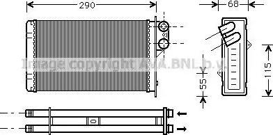 Ava Quality Cooling PE 6172 - Izmjenjivač topline, grijanje unutrasnjeg prostora www.molydon.hr