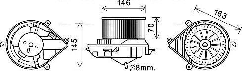 Ava Quality Cooling PE8394 - Ventilator kabine/unutrasnjeg prostora www.molydon.hr