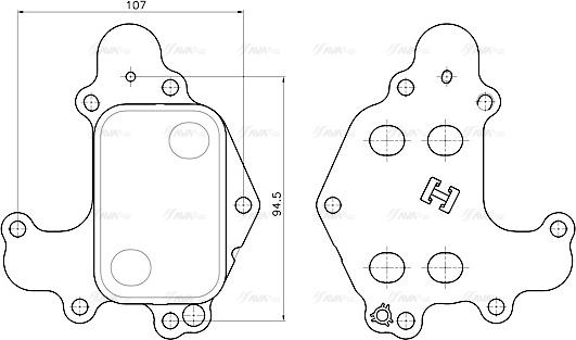 Ava Quality Cooling PE3434 - Uljni hladnjak, ulje za motor www.molydon.hr