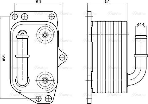 Ava Quality Cooling PE3433 - Uljni hladnjak, ulje za motor www.molydon.hr