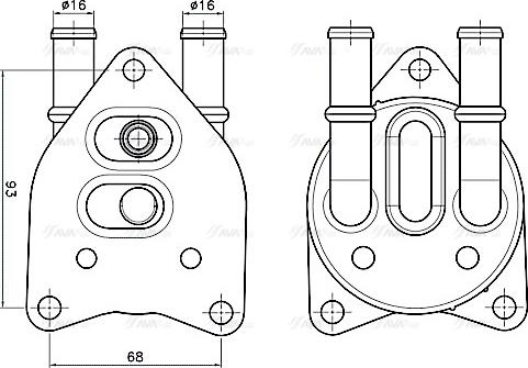 Ava Quality Cooling PE3432 - Uljni hladnjak, automatski mjenjač www.molydon.hr