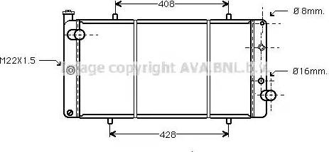 Ava Quality Cooling PE 2105 - Hladnjak, hladjenje motora www.molydon.hr