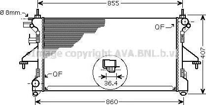 Ava Quality Cooling PE 2304 - Hladnjak, hladjenje motora www.molydon.hr